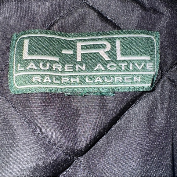 L-RL Lauren Active Ralph Lauren Large Vibrant Blue/ Black Winter Jacket - Picture 5 of 6